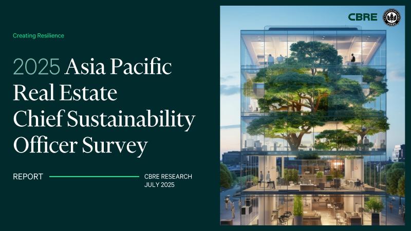 CBRE世邦魏理仕：2025年亚太地区房地产行业首席可持续发展官调查报告（英文版）海报