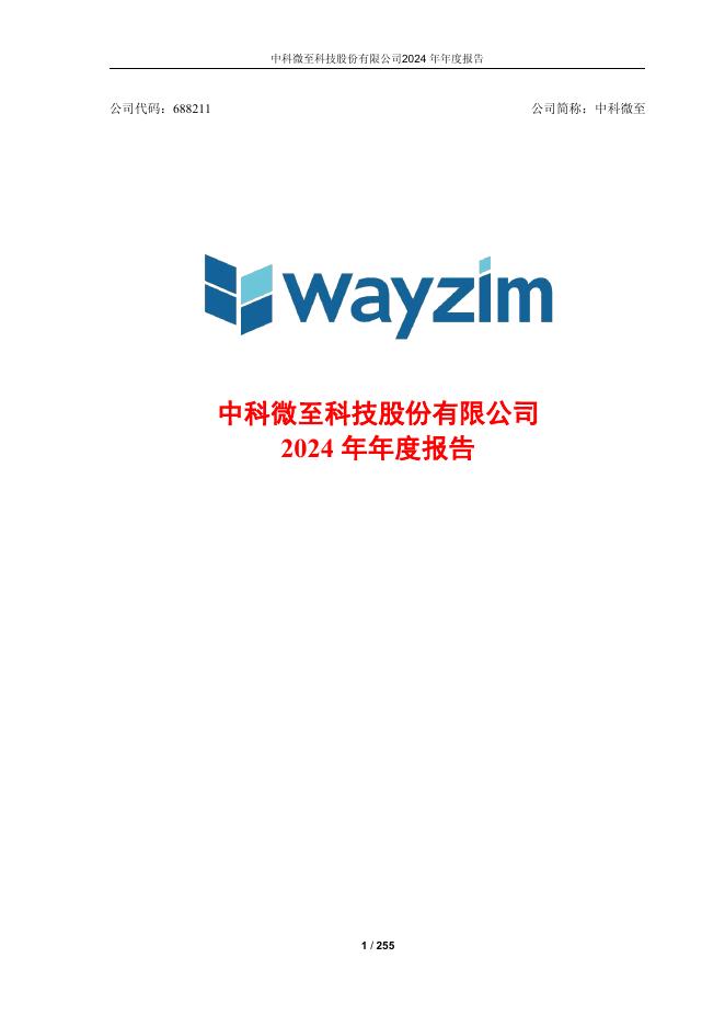 688211-中科微至：中科微至2024年年度报告(修订版)