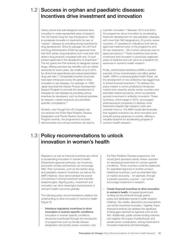 世界经济论坛：2025年变革处方：女性健康研究的政策建议报告（英文版）_第10页