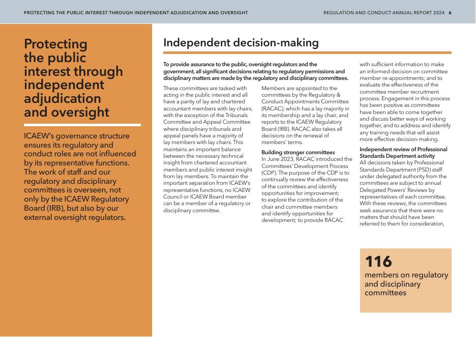 ICAEW：2024年的监管与行为规范年度报告（英文版）_第6页