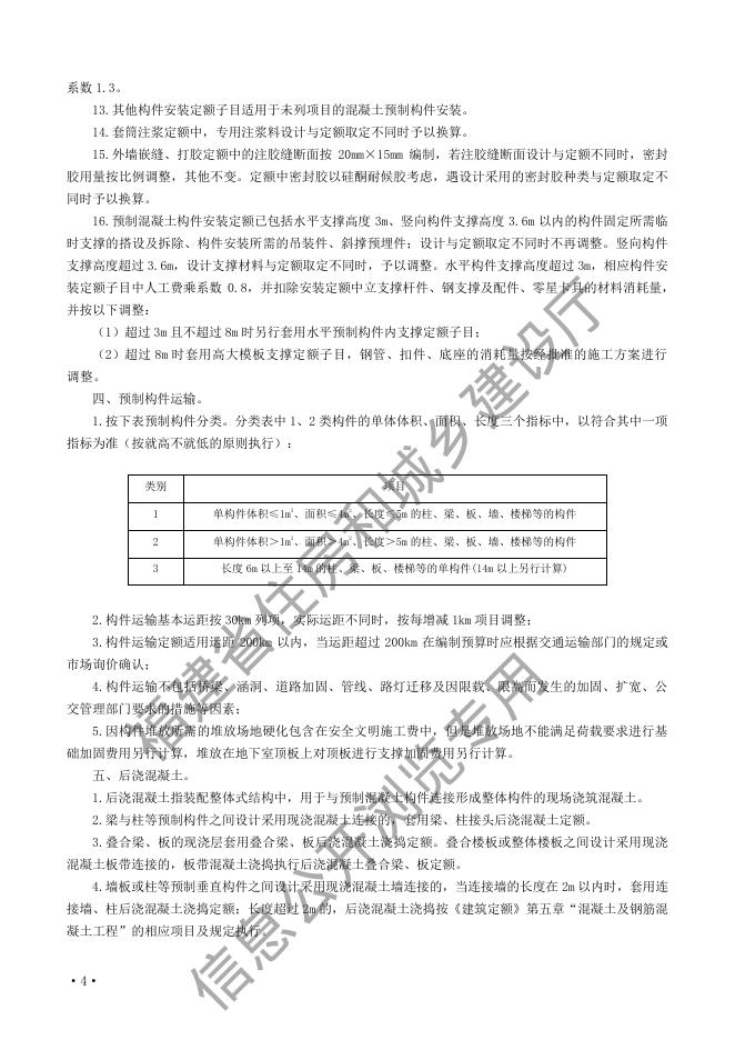 福建省装配式建筑工程预算定额2017版_第10页