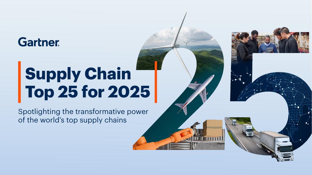 Gartner：2025年全球供应链企业25强报告（英文版）海报