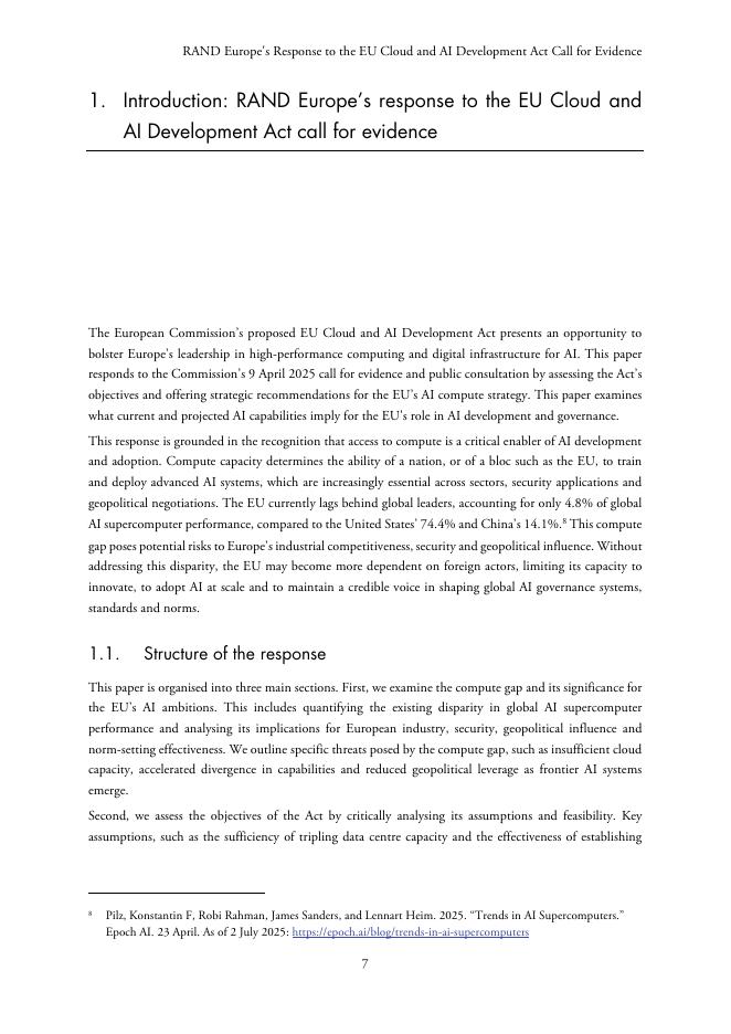 Rand兰德：2025年欧洲对欧盟云和人工智能发展法案的证据回应报告（英文版）_第9页