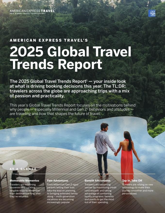 AMEX：2025年全球旅行趋势报告（英文版）海报