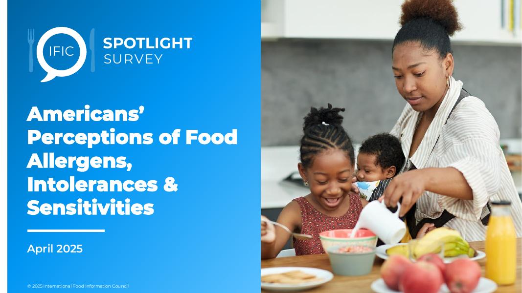 国际食品信息理事会IFIC：2025年美国消费者对食物过敏原、不耐受及敏感的认知调研报告（英文版）海报