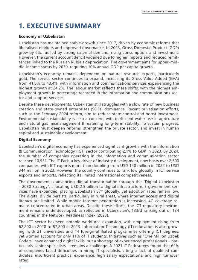 乌兹别克斯坦经济与财政部：2025年乌兹别克斯坦数字经济：数字创业与人工智能状况报告（英文版）_第10页