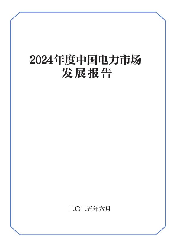 国家能源局：2024年度中国电力市场发展报告海报