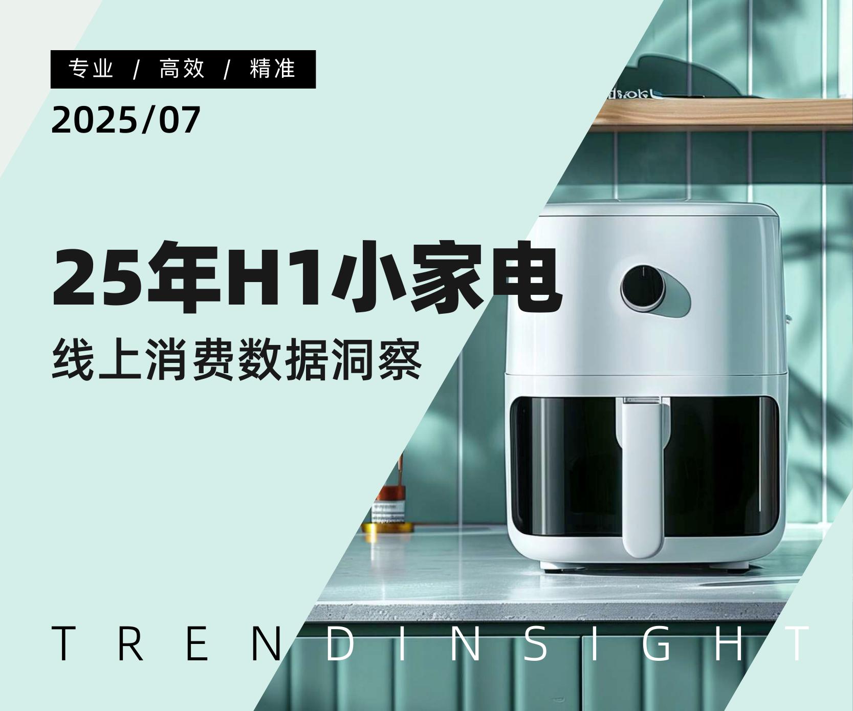 炼丹炉：2025年H1小家电线上消费数据洞察报告海报
