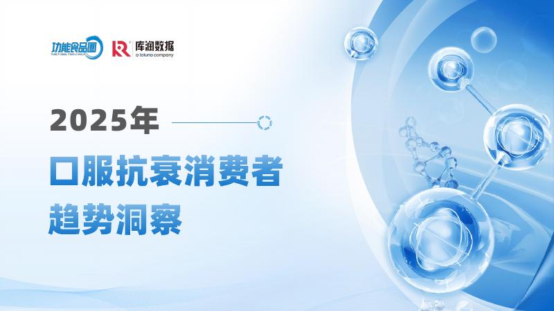 库润数据：2025年口服抗衰消费者趋势洞察报告海报
