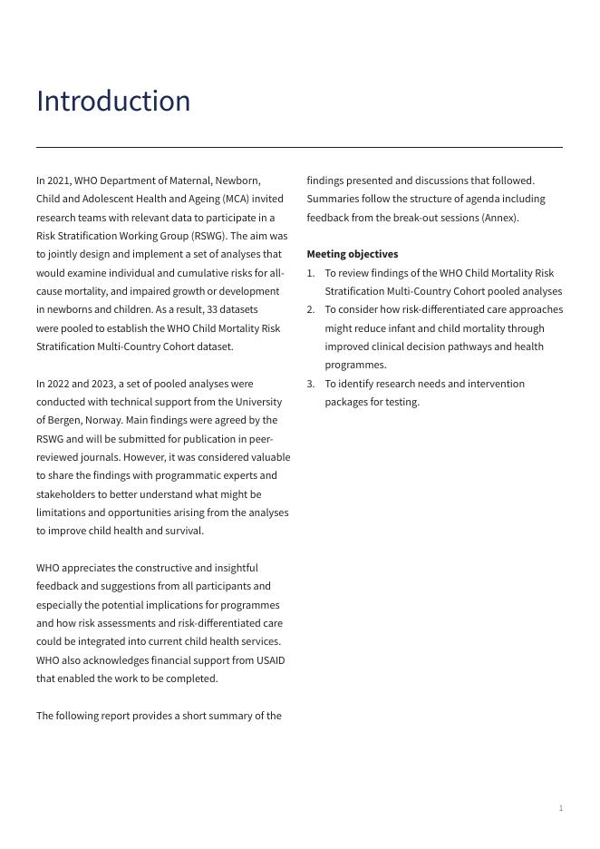 WHO世界卫生组织：2025年新生儿和儿童健康项目及研究的风险分层分析会议报告（英文版）_第4页