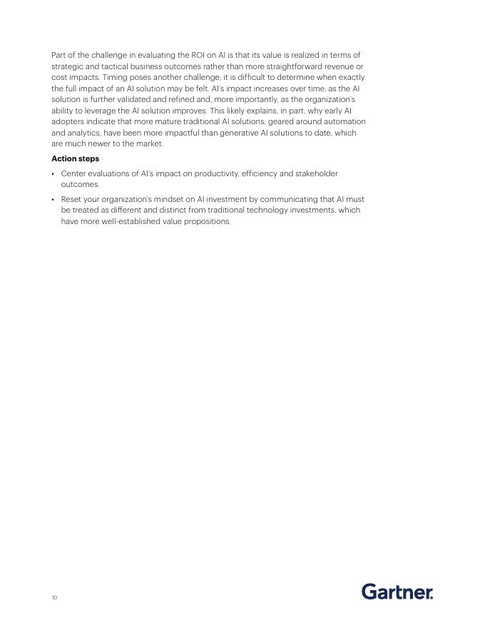 Gartner：2025年金融领域人工智能早期应用者经验启示报告（英文版）_第10页