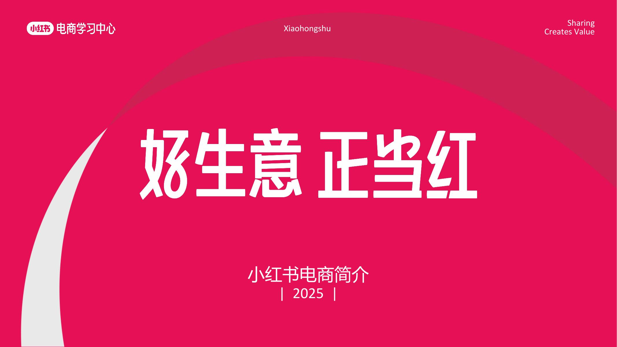 小红书：2025年小红书电商简介-好生意 正当红海报