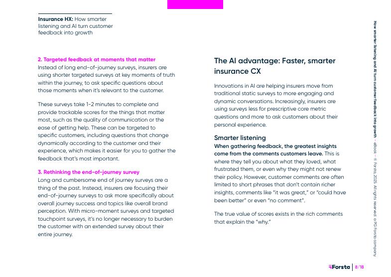 Forsta：2025年更聪明的倾听和人工智能如何将客户反馈转化为增长报告（英文版）_第8页
