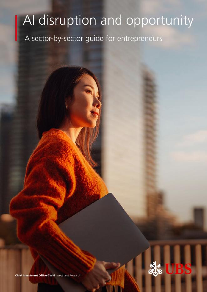 瑞银：2025年AI的行业颠覆性影响与机遇：面向创业者的分行业指南报告（英文版）海报