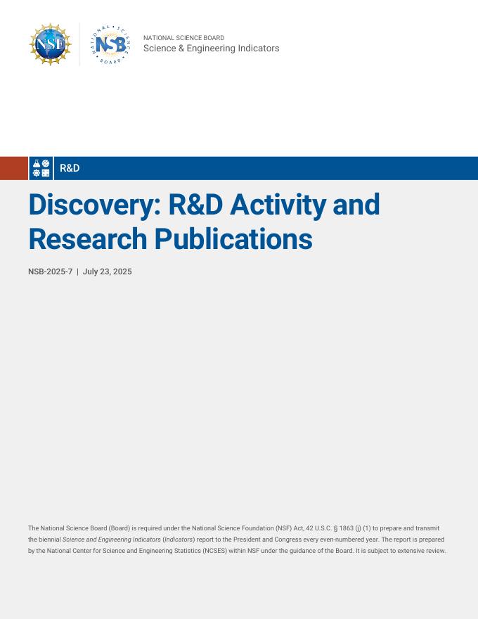 美国国家科学委员会（NSB）：2025年美国研发活动与科研出版物报告（英文版）海报