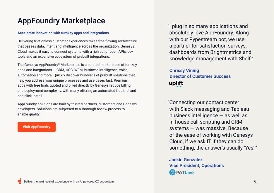 GENESYS：2025年通过人工智能驱动的客户体验生态系统提供更高级别的体验报告（英文版）_第6页