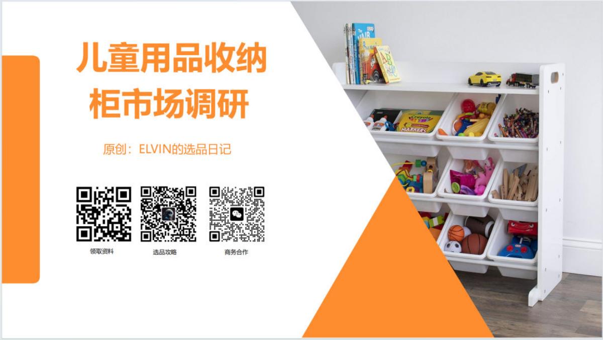 ELVIN的选品日记：2025年儿童用品收纳柜市场调研报告海报