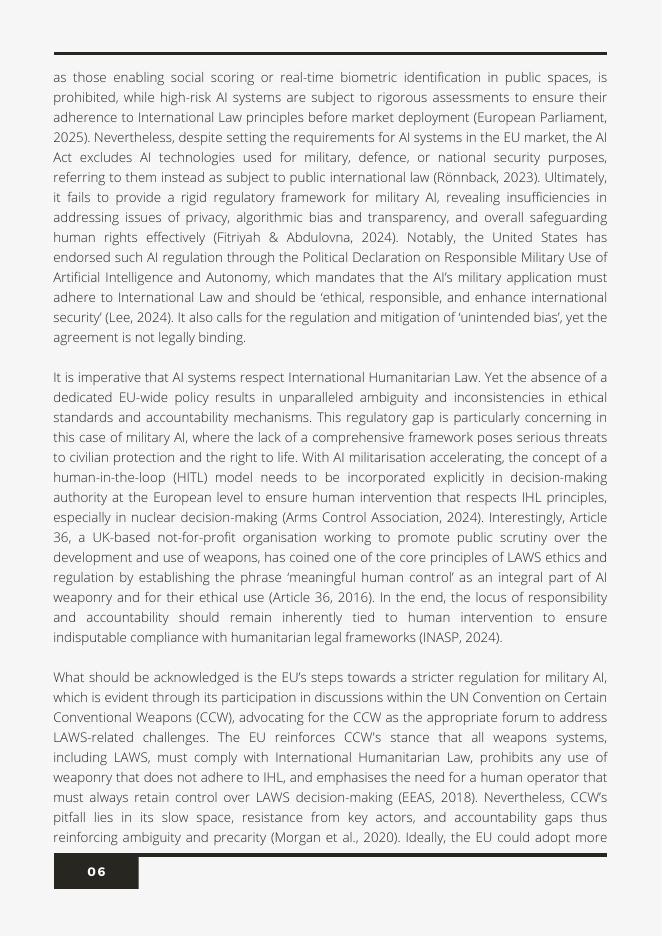 INF FLASH：2025年设定人工智能武器在现代战争形态演变中的边界报告（英文版）_第7页