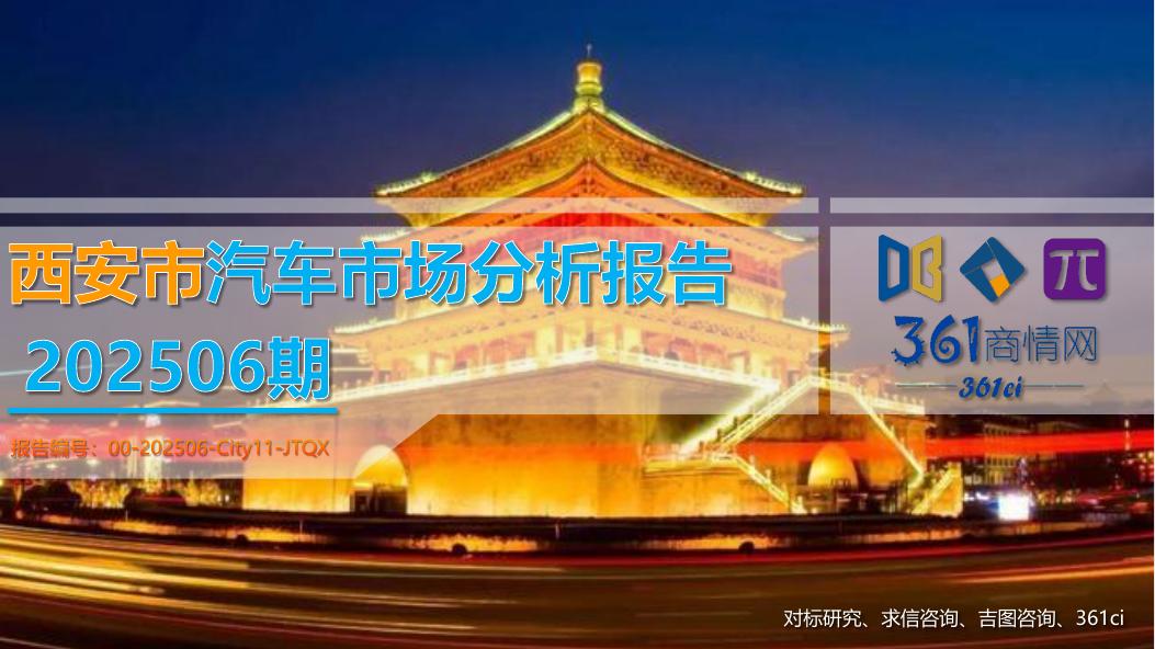 吉图咨询：西安市汽车市场分析报告（2025年第6期）海报