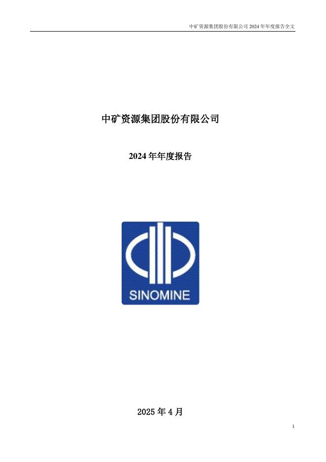 002738-中矿资源：中矿资源集团股份有限公司2024年年度报告(更新后)
