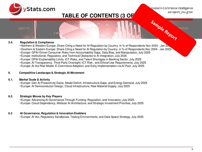 yStats：2025年欧洲支付和电子商务中的人工智能：采用差距、监管变化和关键发展报告（英文版）_第9页