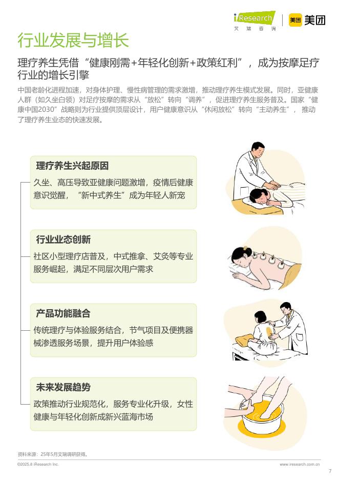 艾瑞咨询：理疗养生与女性客群-2025年中国按摩足疗行业潜力洞察报告_第7页