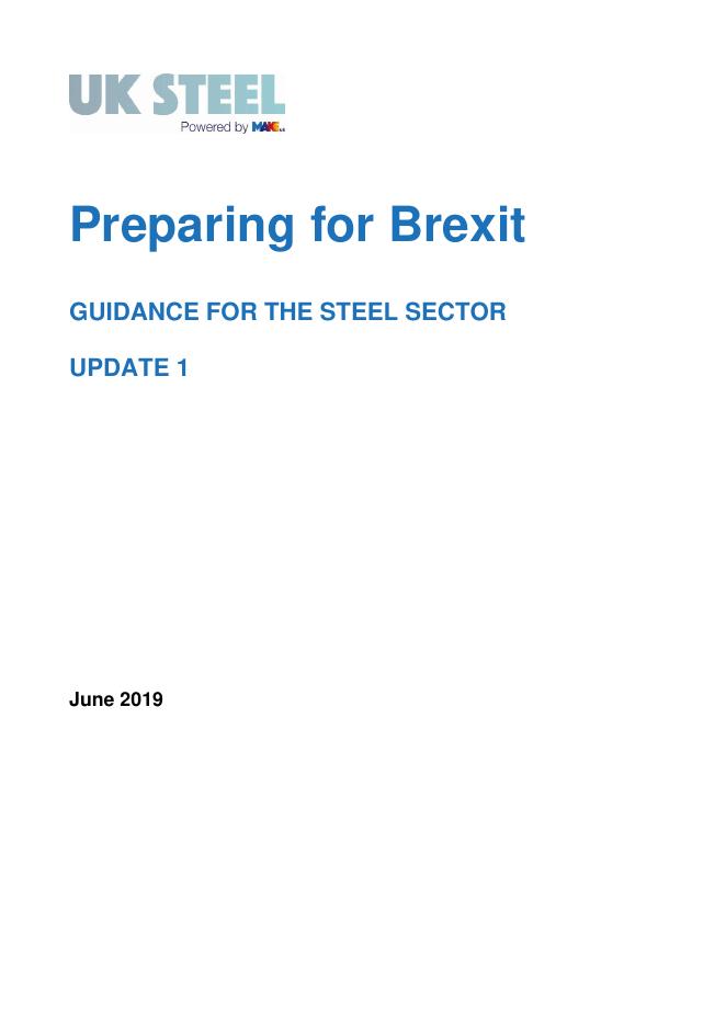 英国制造商组织：2019年为英国脱欧做准备的指南更新报告（英文版）海报