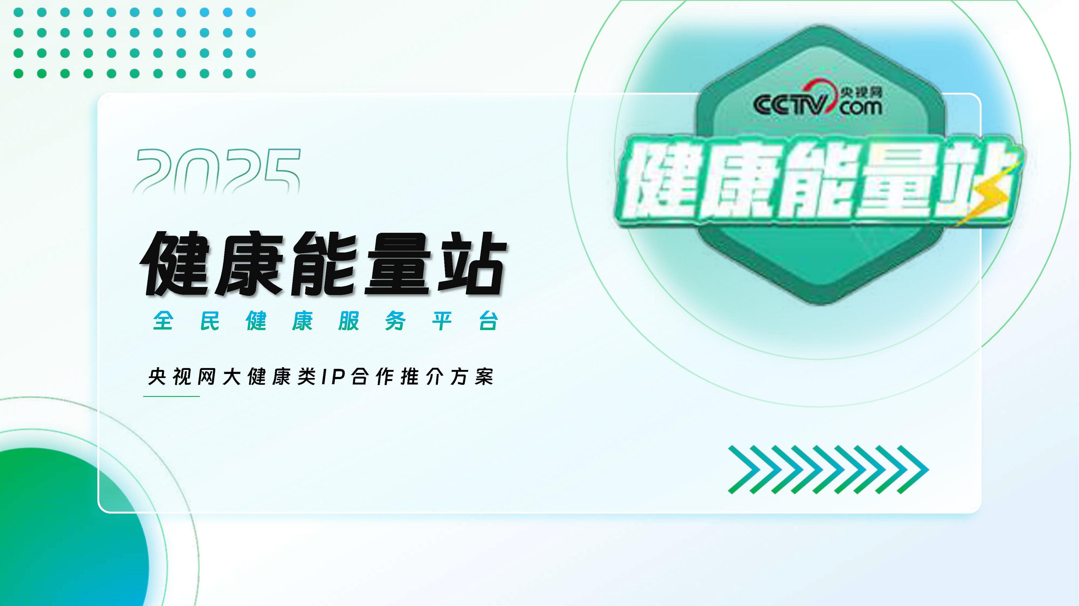 央视网：2025年健康能量站-央视网大健康类IP合作推介方案海报