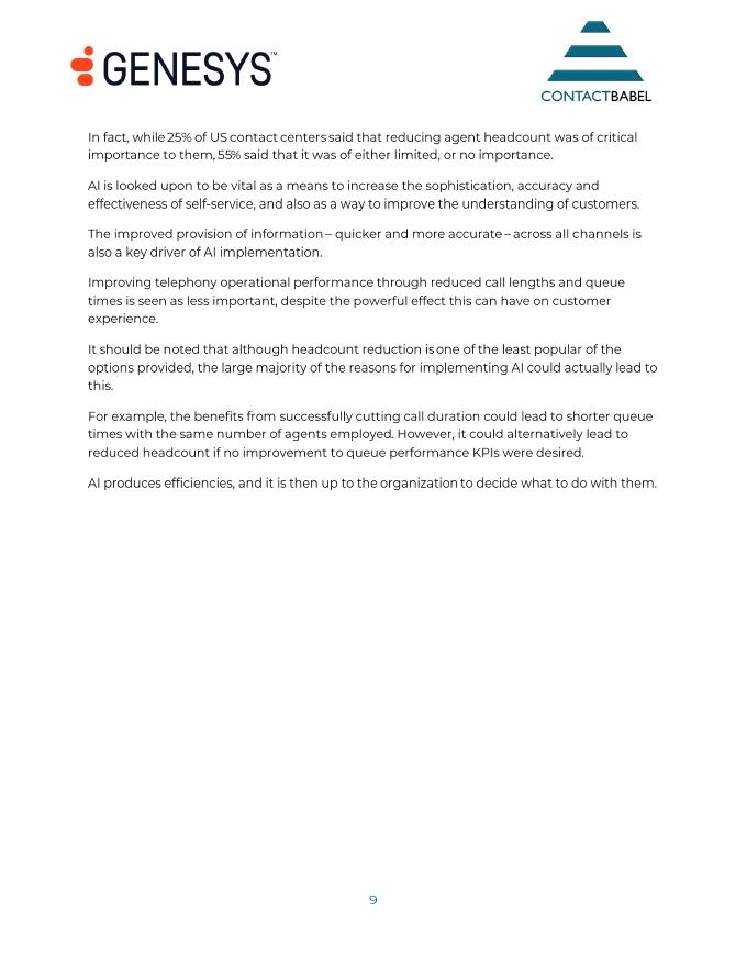 Talkdesk：2025年内圈指南：代理型人工智能报告（英文版）_第9页