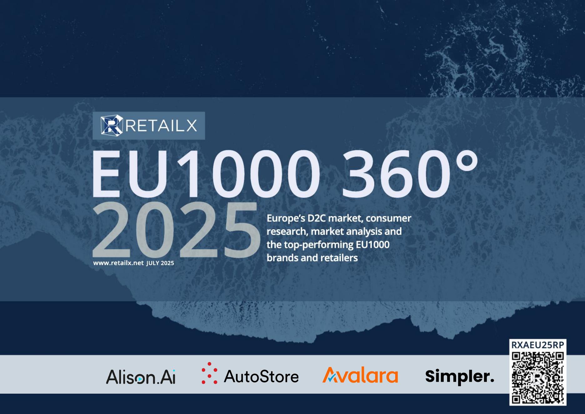 RetailX：2025年欧洲Top1000 D2C零售商、品牌和市场研究报告（英文版）海报