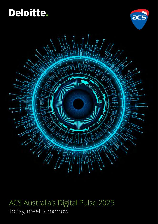 德勤&ACS：2025年澳大利亚数字脉搏报告：立足当下 预见未来（英文版）