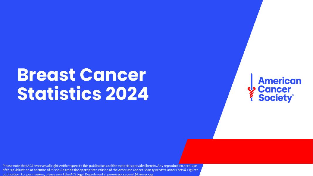 美国癌症协会ACS：2024年美国乳腺癌数据统计报告（英文版）海报