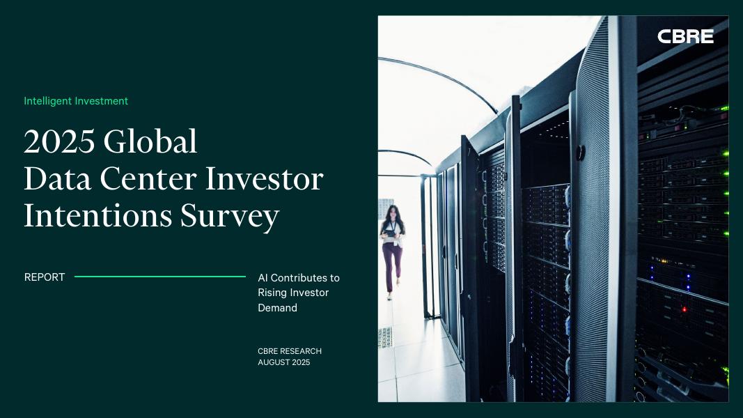 世邦魏理仕CBRE：2025年全球数据中心投资者意向调查报告（英文版）海报