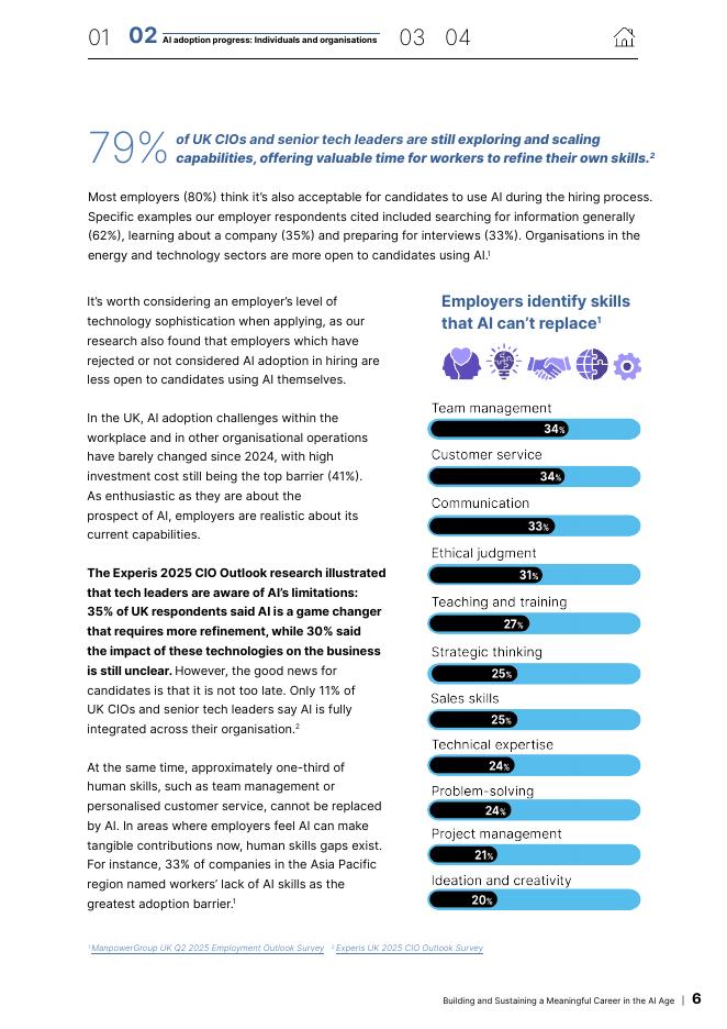Experis：2025年未来前进：在人工智能时代构建并维持有意义的职业生涯报告（英文版）_第6页