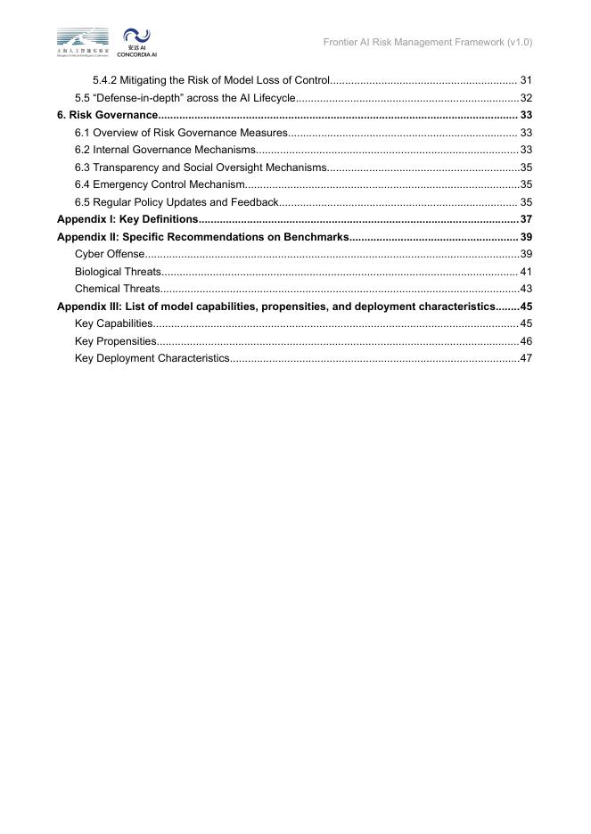 上海人工智能实验室&安远AI：2025年前沿人工智能风险管理框架报告（英文版）_第6页