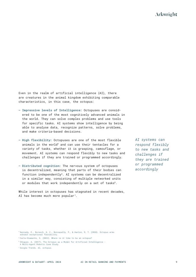 Arkwright Consulting：2024年零售银行与支付领域中的人工智能：机遇与实际用例报告（英文版）_第9页