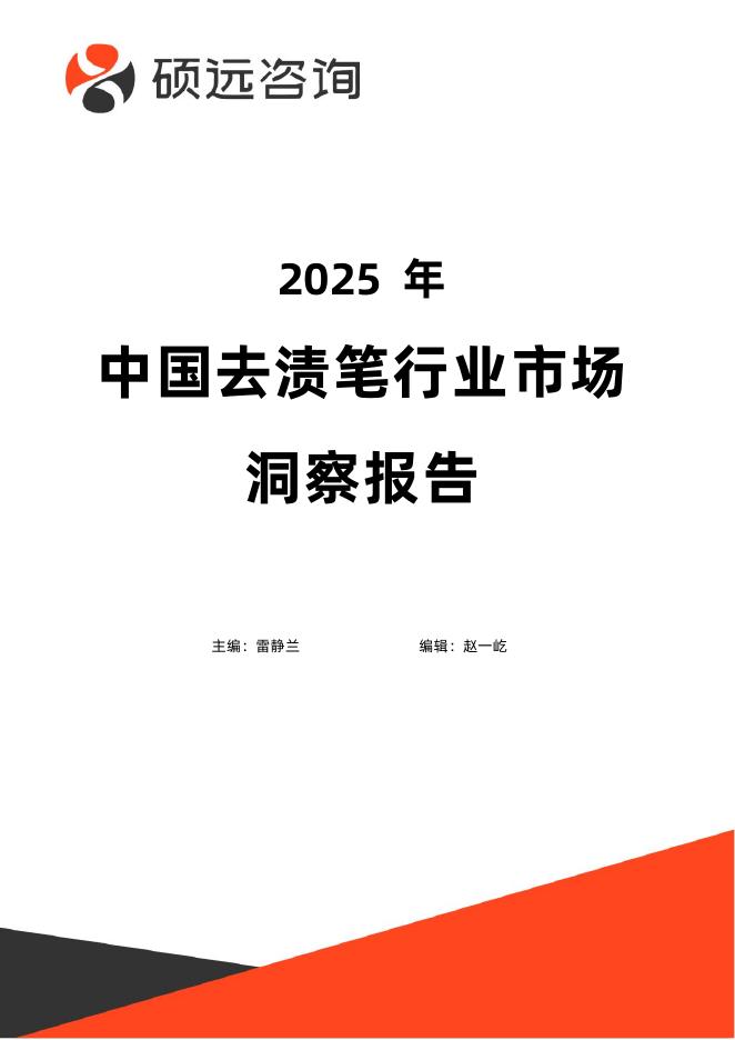 硕远咨询：2025年中国去渍笔行业市场洞察报告海报