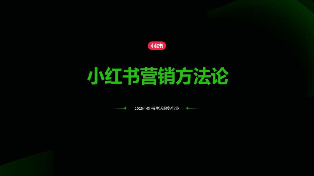小红书生活服务行业营销策划案海报