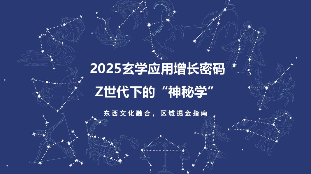 扬帆出海：2025年玄学应用增长密码Z世代下的神秘学报告海报