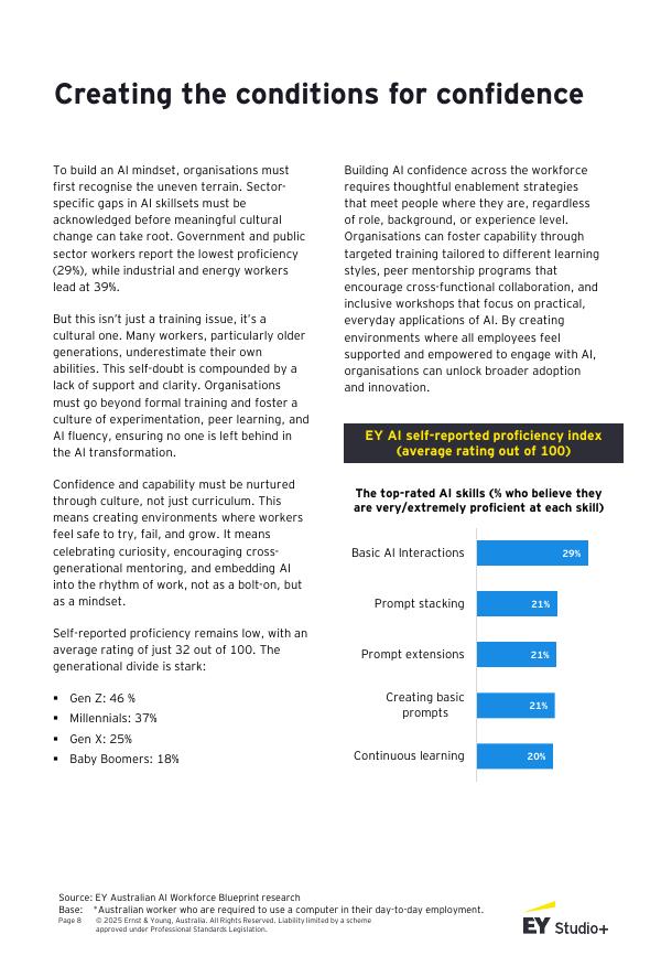 EY安永：2025年澳大利亚人工智能（AI）劳动力蓝图 ：劳动者真实诉求洞察报告（英文版）_第8页