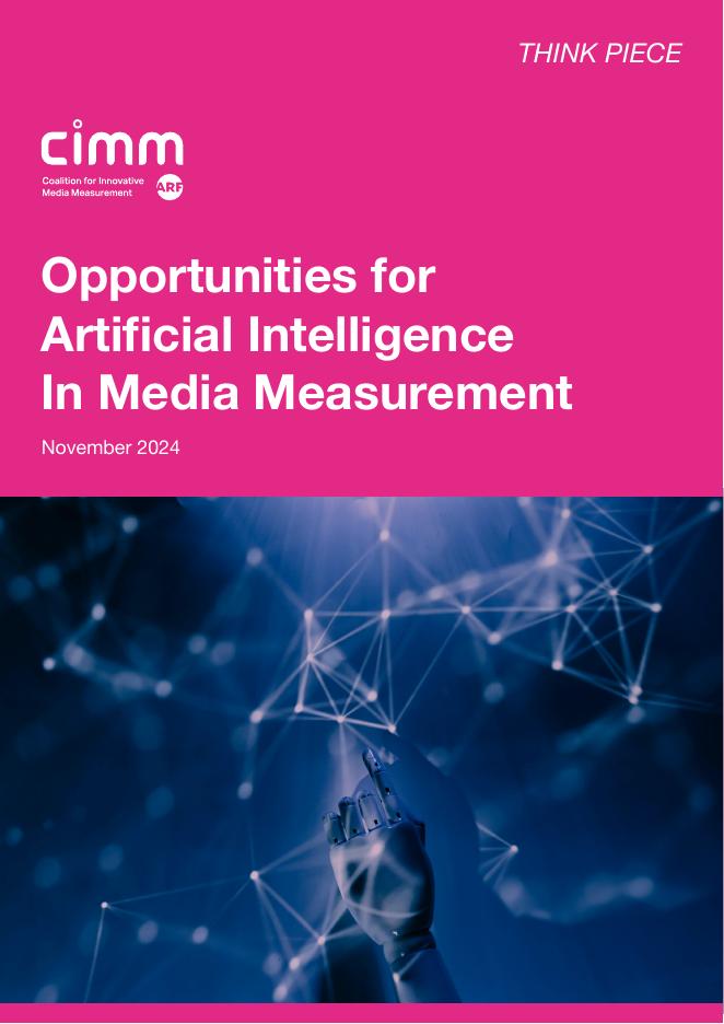 CIMM：2024年媒体测量中的人工智能（AI）机遇研究报告（英文版）海报
