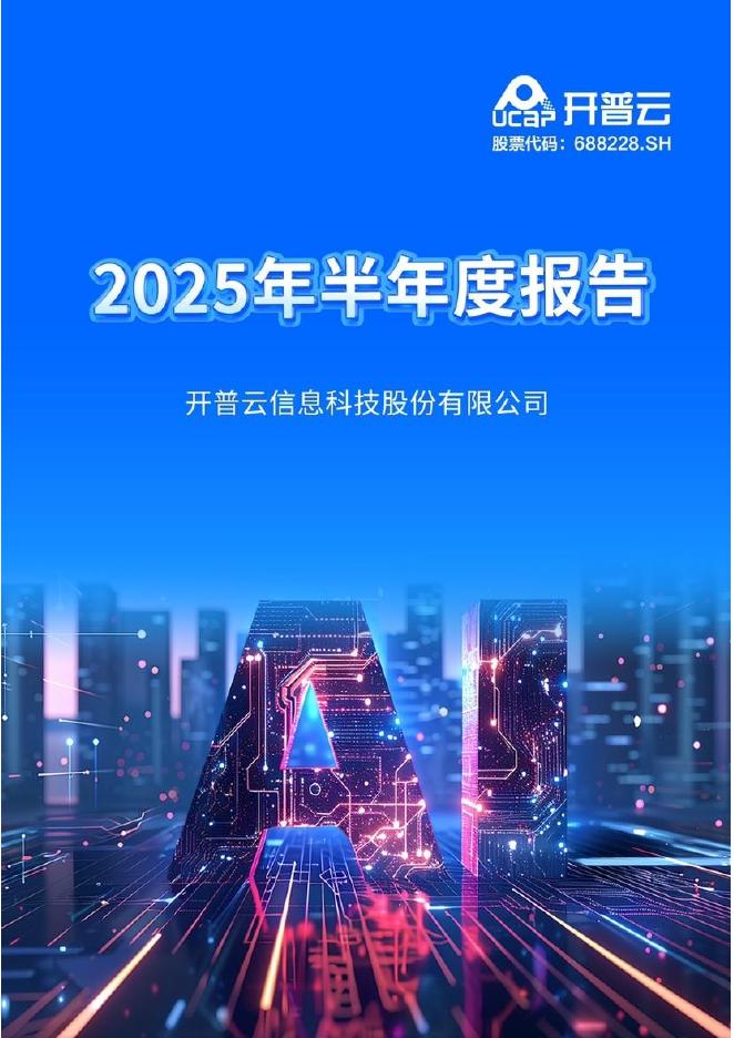 688228-开普云：2025年半年度报告