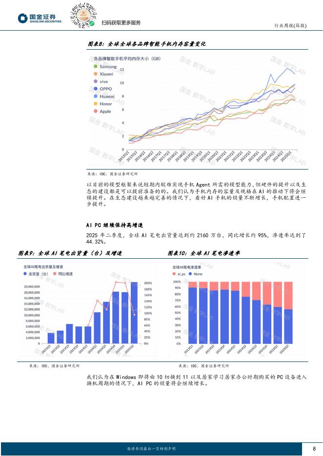 国金证券：AI周观察：ChatGPT活跃度上升，AI笔电渗透率大幅增长_第8页