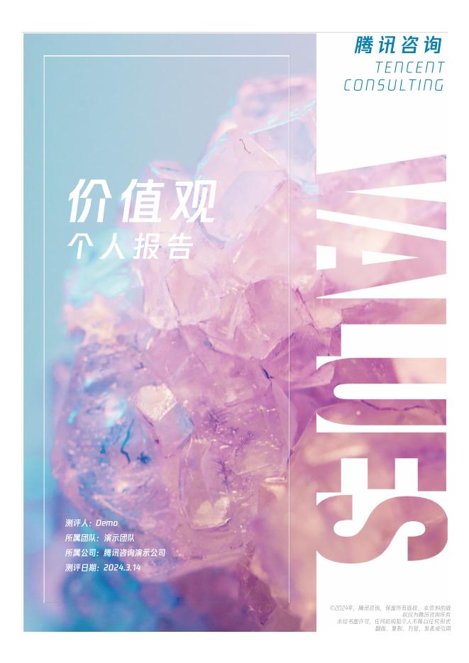 腾讯咨询：2024年价值观个人报告海报