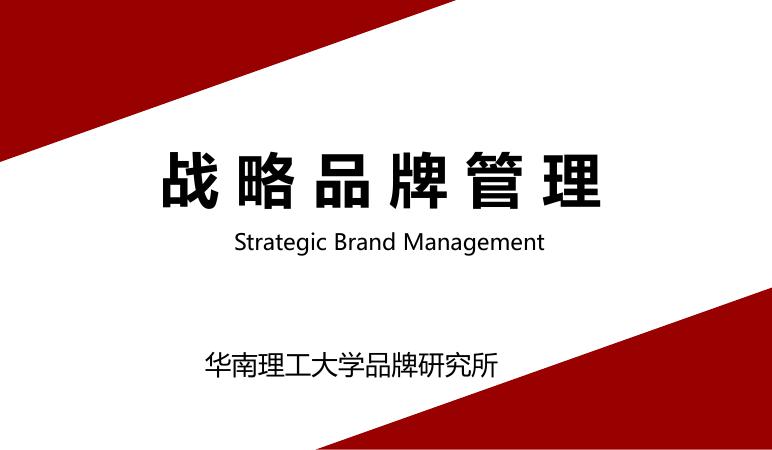 华南理工大学品牌研究所：2025年战略品牌管理手册海报