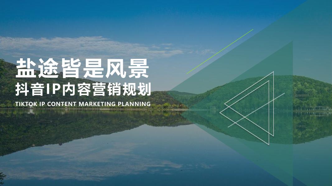 盐途皆是风景抖音IP内容营销规划海报