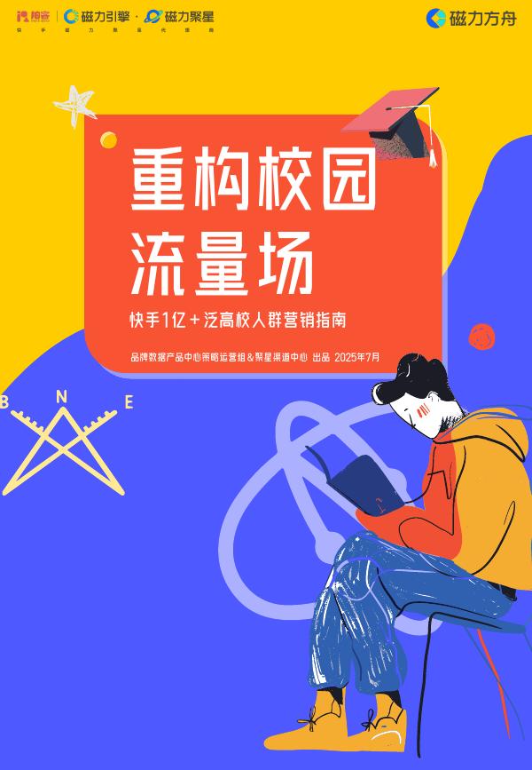 拍客&快手：2025年高校人群营销指南海报