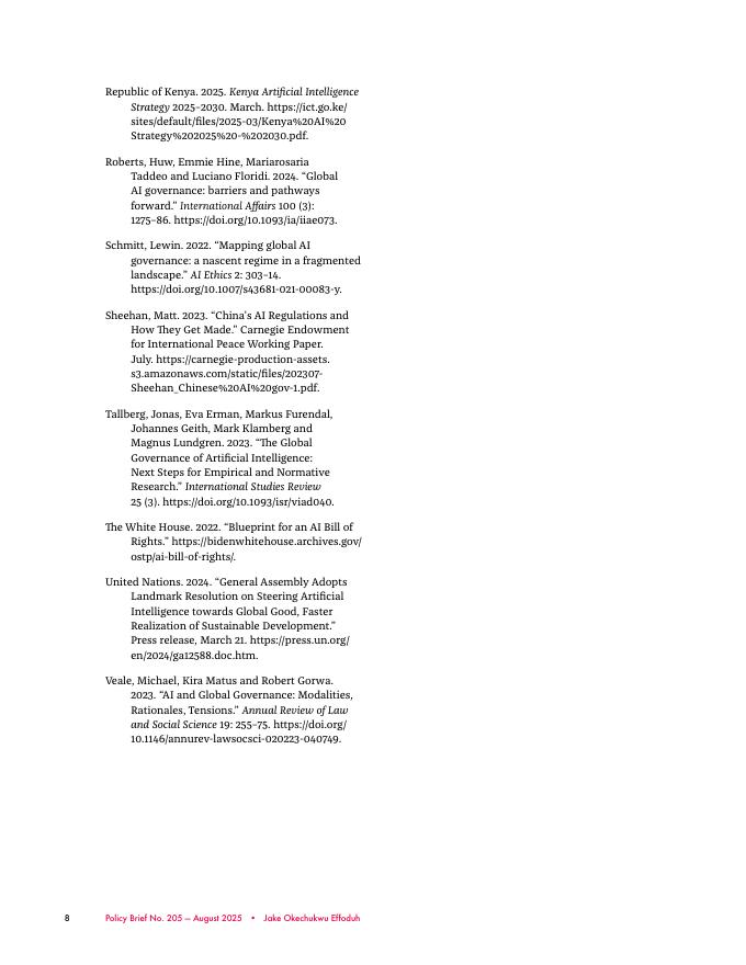 加拿大国际治理创新中心CIGI：谦逊的发芽：迈向非洲人工智能治理的去殖民化（英文版）_第8页