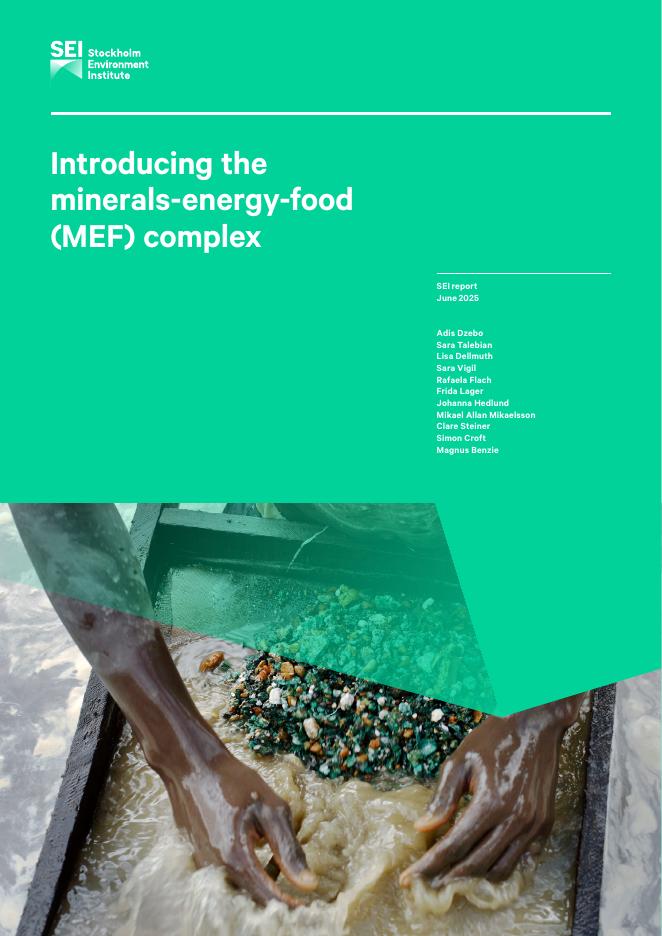 斯德哥尔摩环境研究所（SEI）：2025年介绍矿产-能源-食品（MEF）复合体报告（英文版）海报