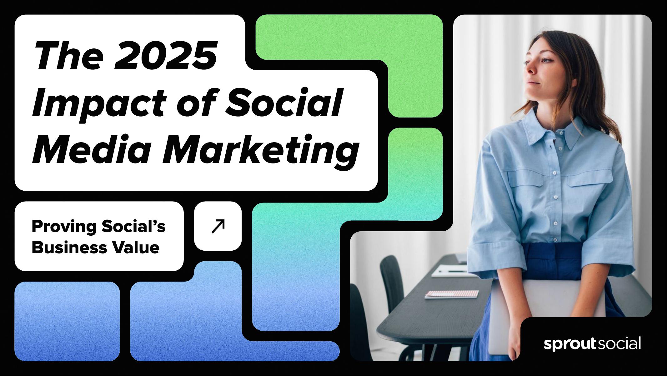Sprout Social：2025年社交媒体营销影响报告（英文版）海报